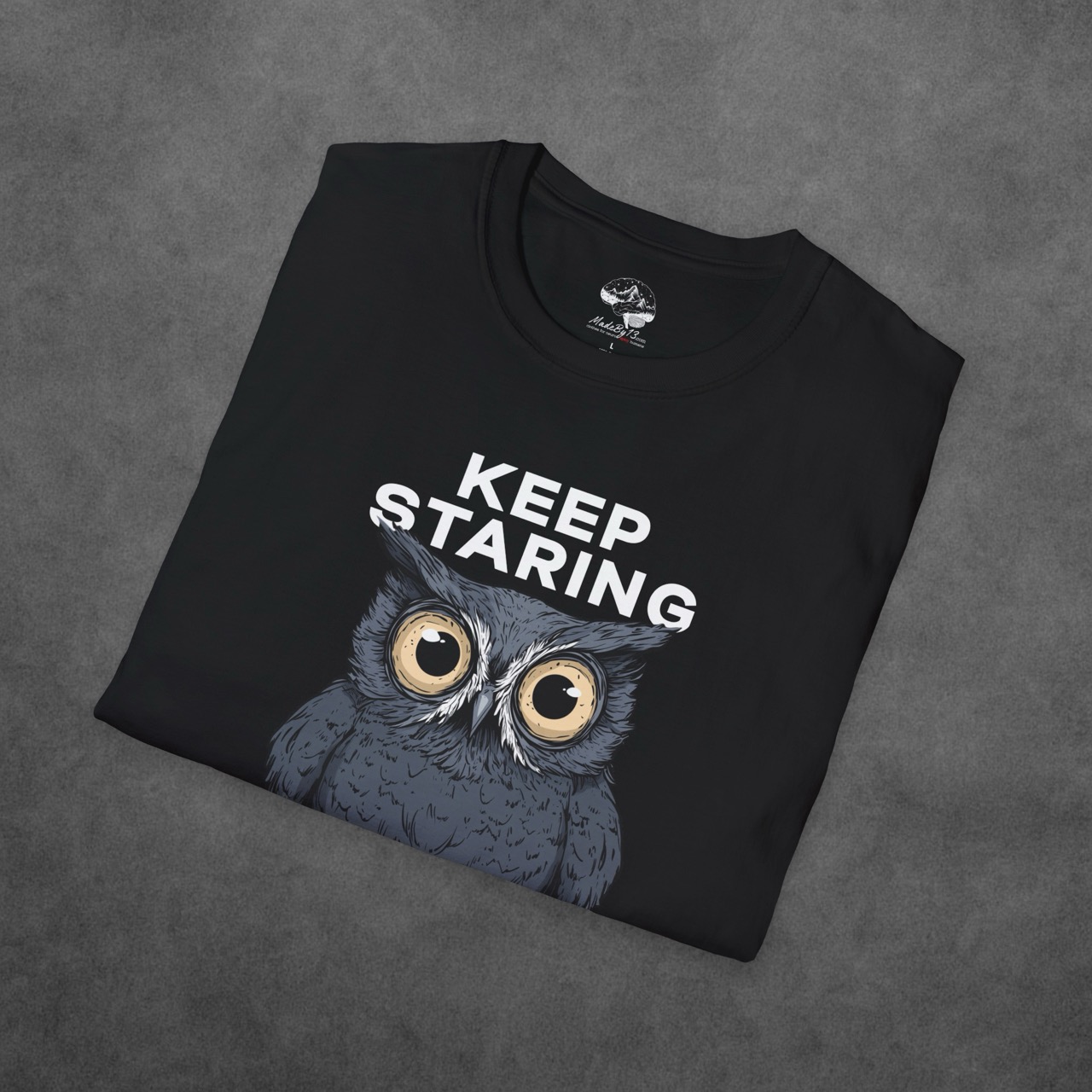 keep staring owl tee -  - view 2