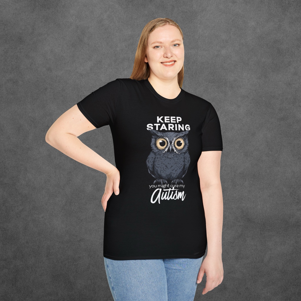 keep staring owl tee -  - view 4