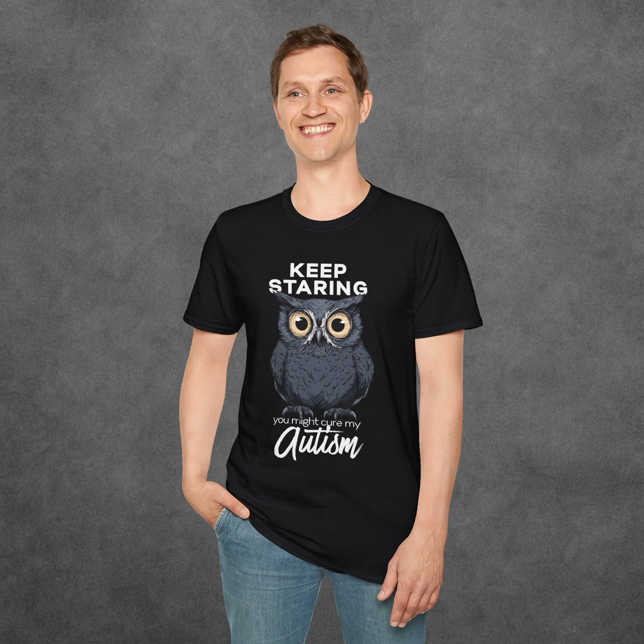 keep staring owl tee -  - view 5