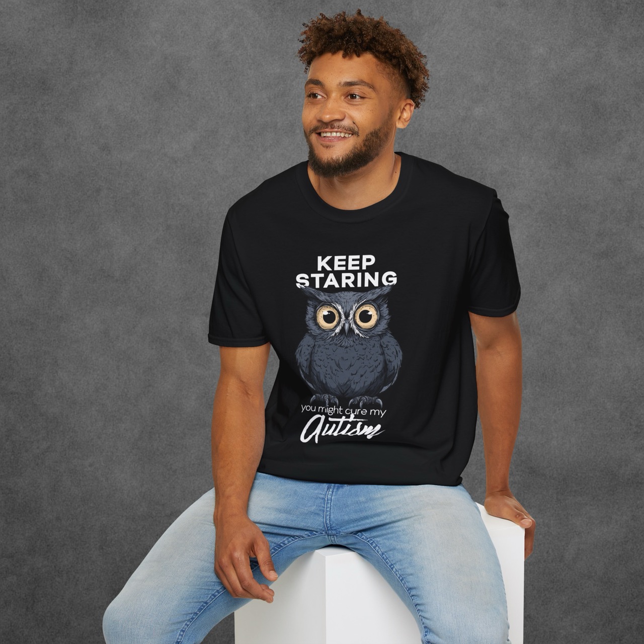 keep staring owl tee -  - view 6