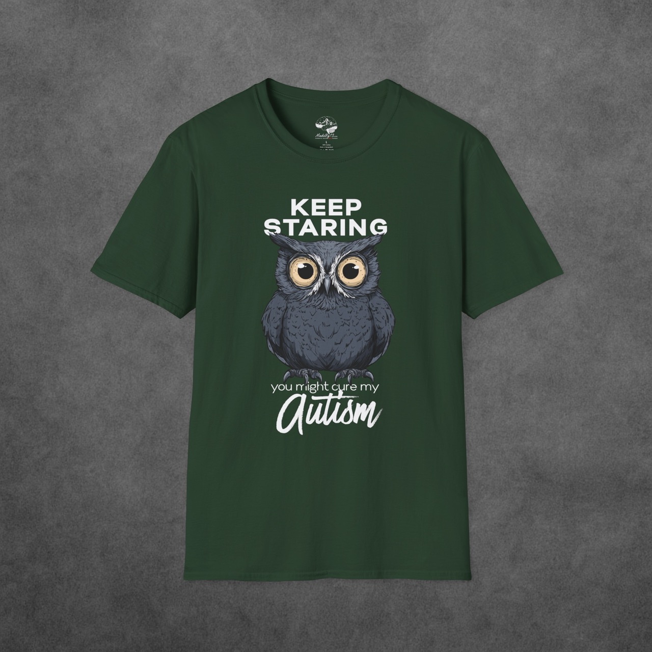 keep staring owl tee -  - view 1