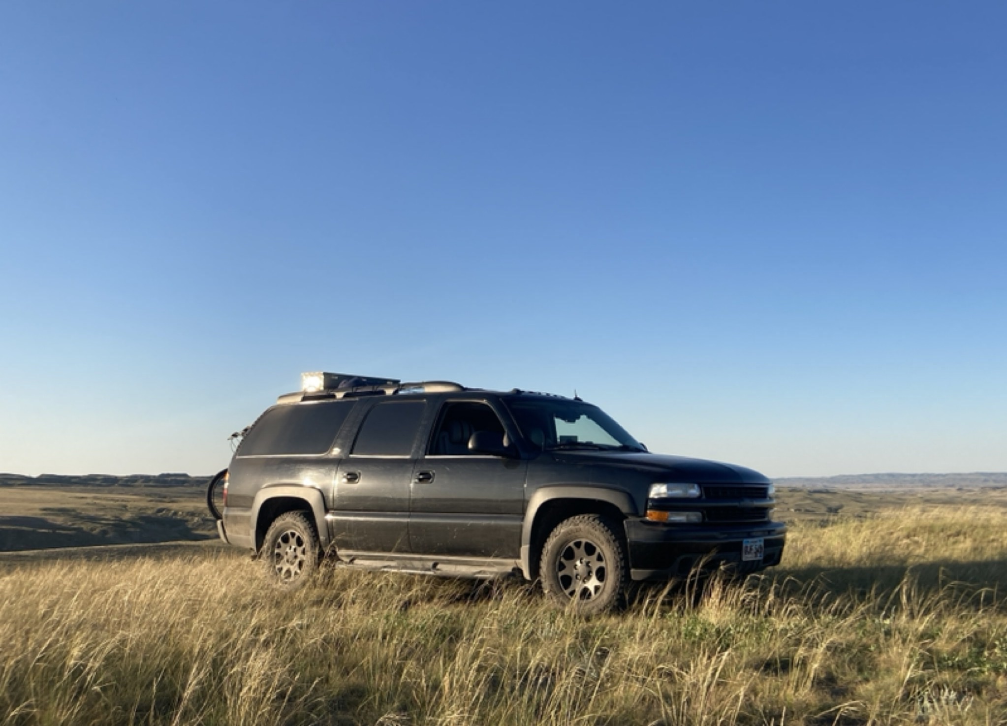 Horizon at a forest campsite